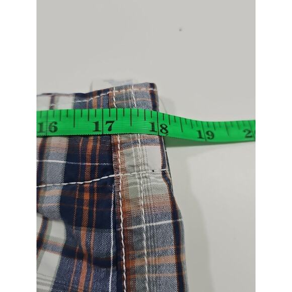 American Eagle Men's Longer Length Size 34 Shorts Plaid Beachy Summer Vacation - Picture 5 of 6